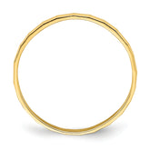14k Bamboo Texture Band Childs Ring